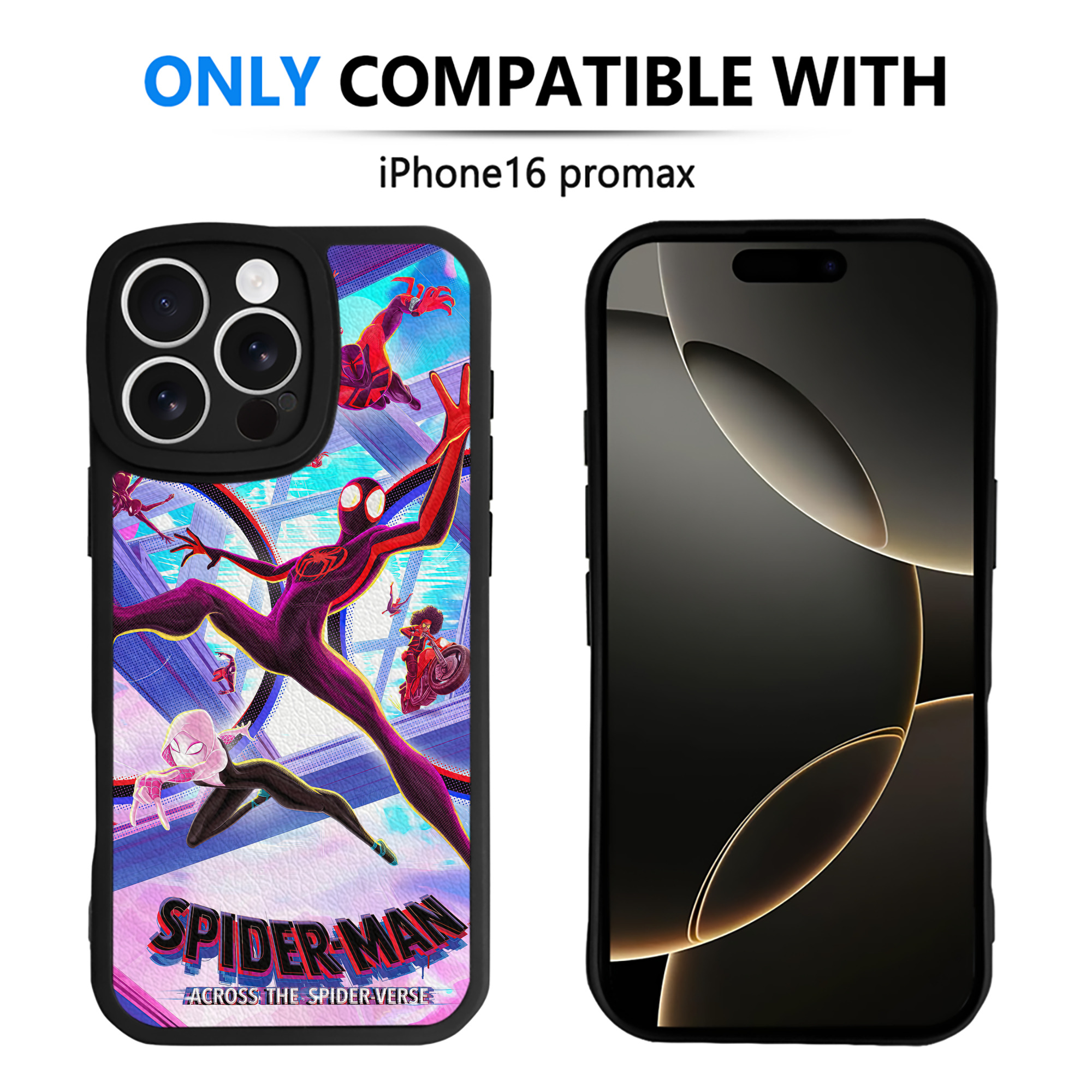 （画像用） Spider Man スパイダーマン 【iPhone 16シリーズ対応】シリコンスマホケース（レザー調） 材質：シリコン